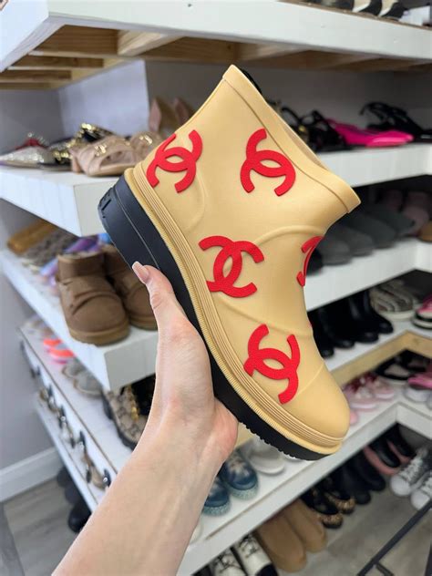 chanel rain boots dhgate